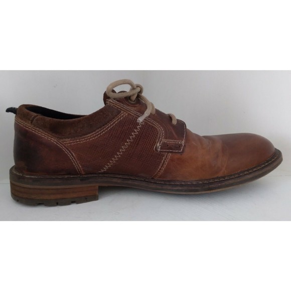 Bullboxer Mens Everson Oxfords Shoes Brown Leather Lace Up Size 8 - Picture 5 of 8